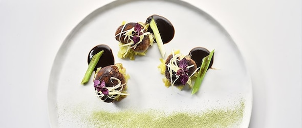 Recette de Chef - Rognon de veau au sautoir, cacao, poireau, réglisse