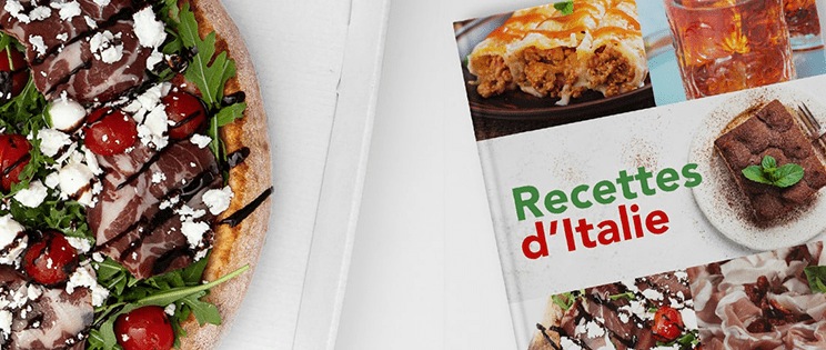 Pizza et Guide METRO de recettes d'Italie