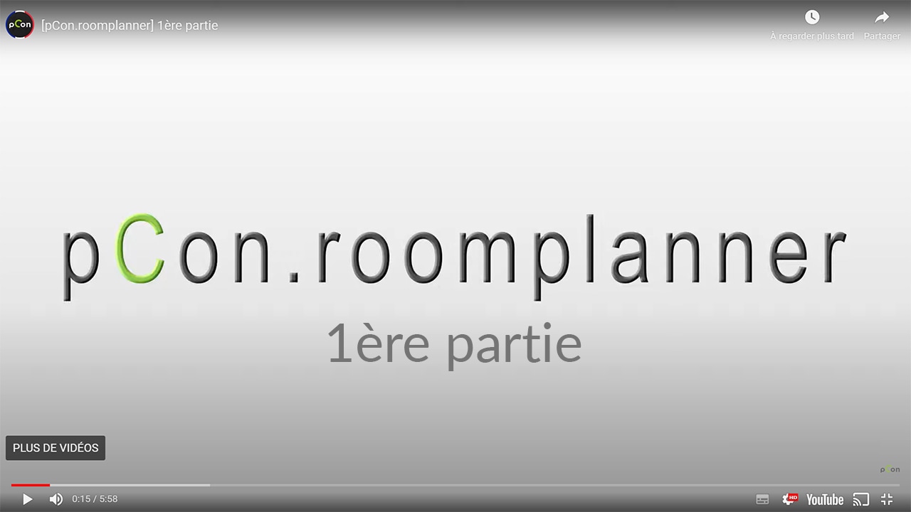 Vidéo Youtube - METRO - Logiciel aménagement de plan - pCon.roomplanner - 1ère partie
