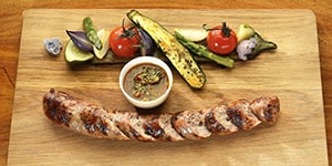 Saucisse de Toulouse sauce Chimichuri