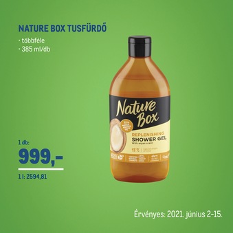 Nature Box tusfürdő