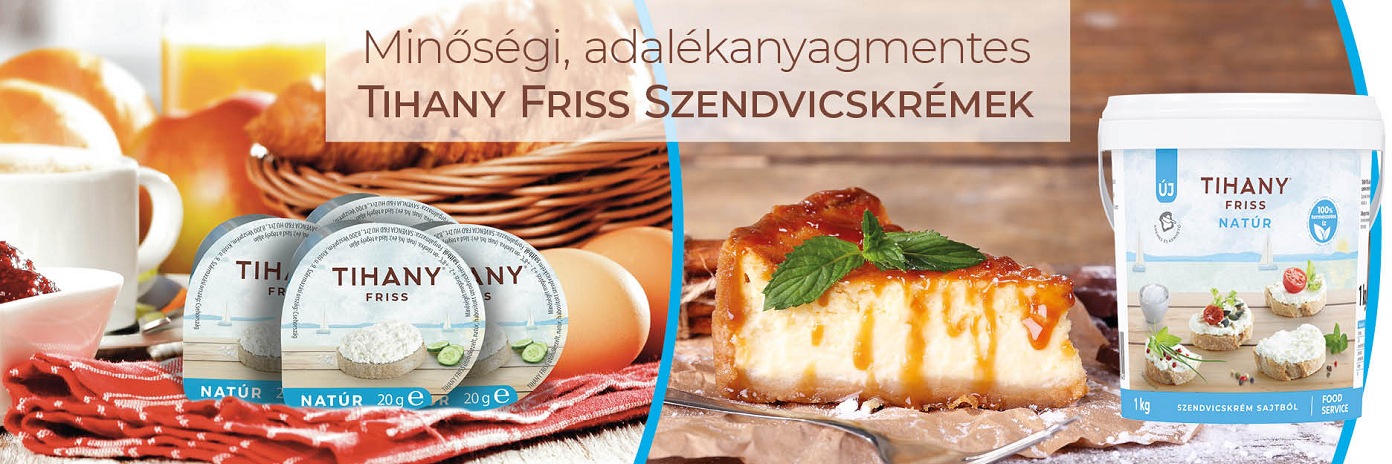 Tihany Friss Szendvicskrémek – új termékek a friss sajtok piacán