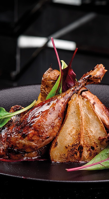 Liba étkek parázson