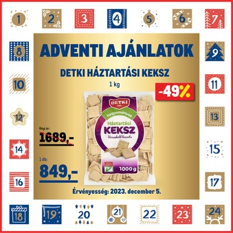 Detki háztartási keksz