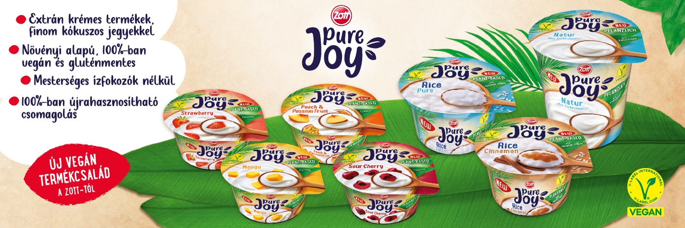 Pure Joy - Új vegán portfólió a Zott-tól