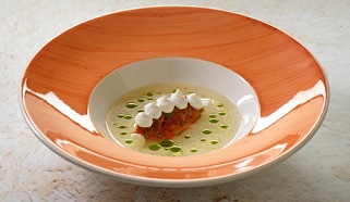 Paradicsomesszencia, kecskesajt