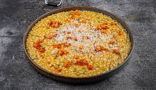 Pikáns sütőtökös rizottó zsályával Dalnoki Bencétől