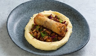 Libarétes, gombaragu, burgonyapüré