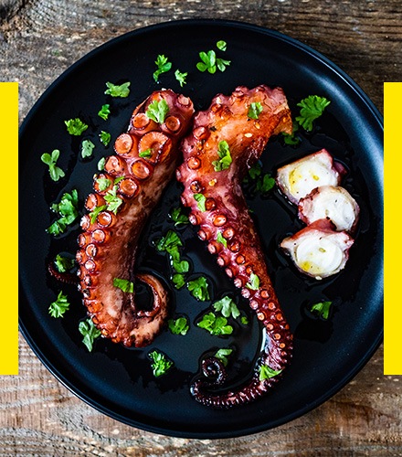 Tenger gyümölcsei a grillen