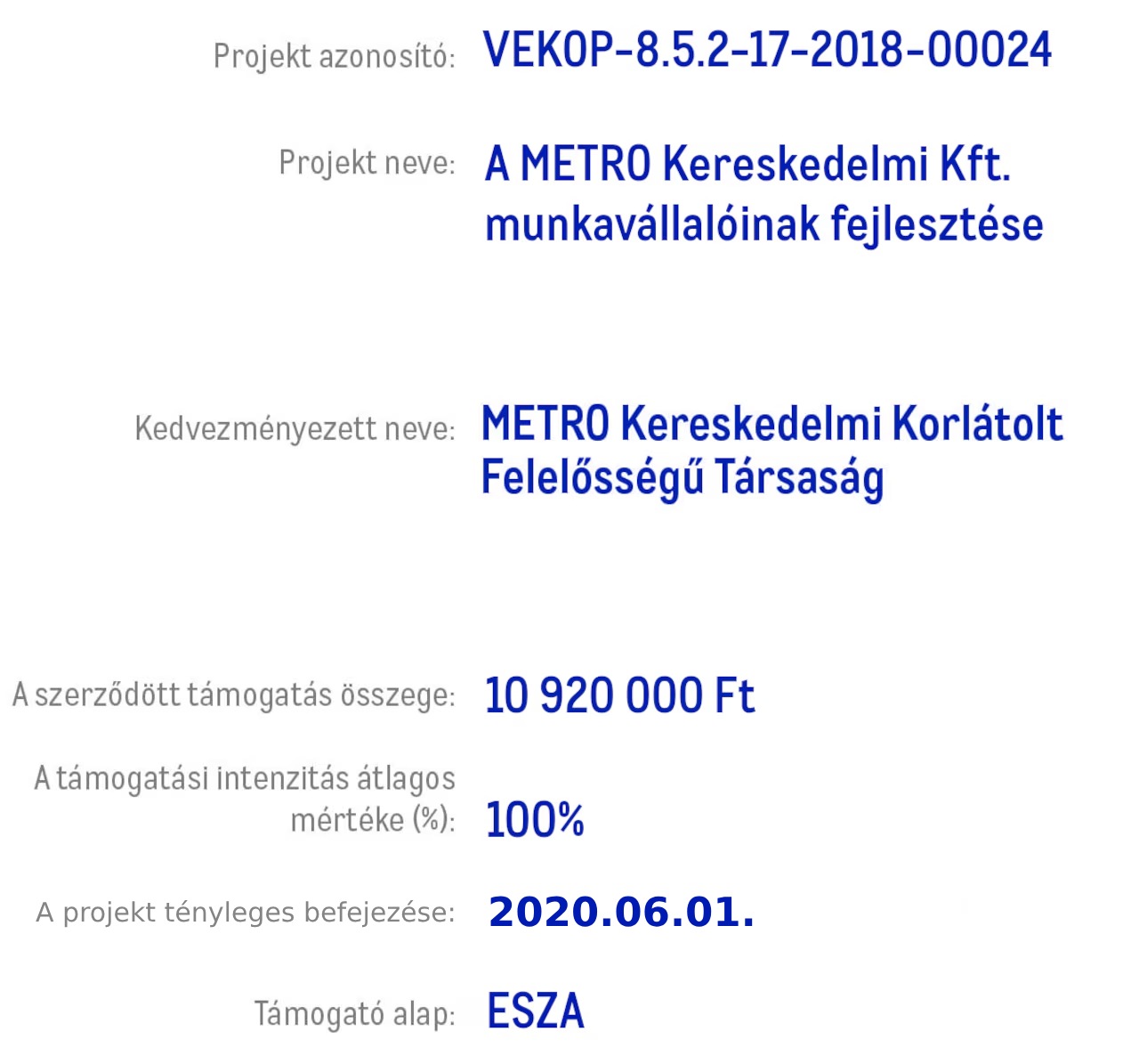 METRO munkavállalóinak fejlesztése