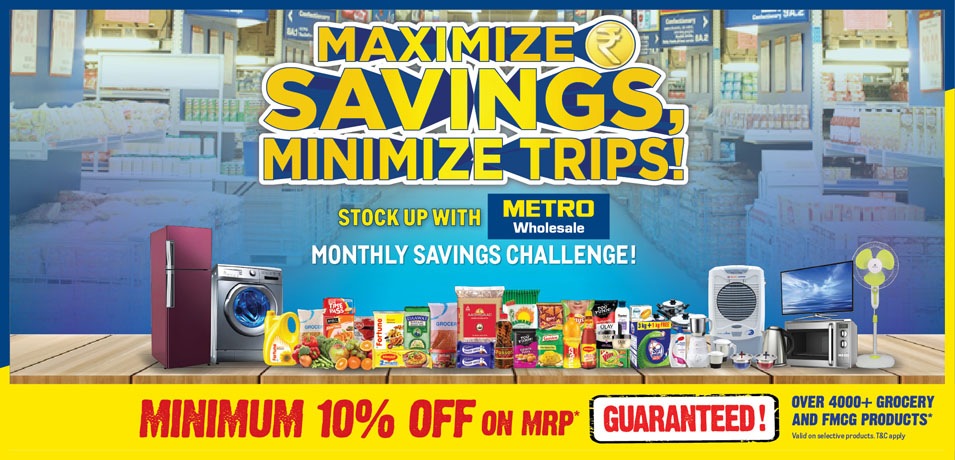 Maximize Savings, Minimize Trips  - METRO Wholesale Monthly Savings Challenge