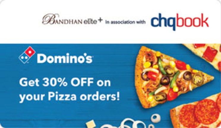 Get 30 percent Off on Dominox Pizza Orders