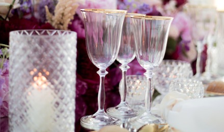 Attrezzature Catering per matrimoni - Bicchieri di vetro