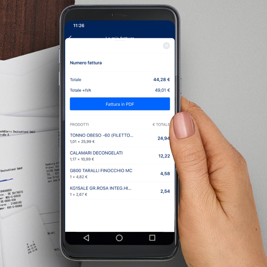 Store METRO invoices online