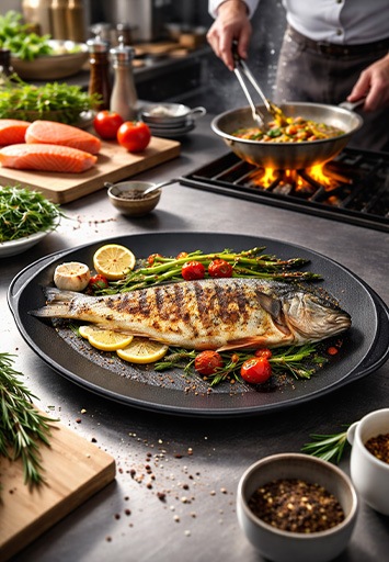 Fridge in context of a kitchen