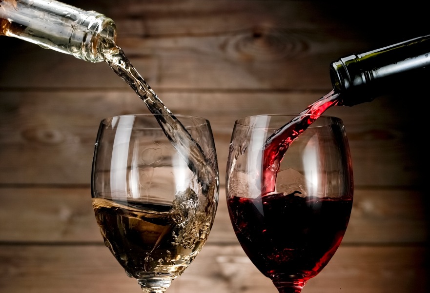 vini bianchi e rossi