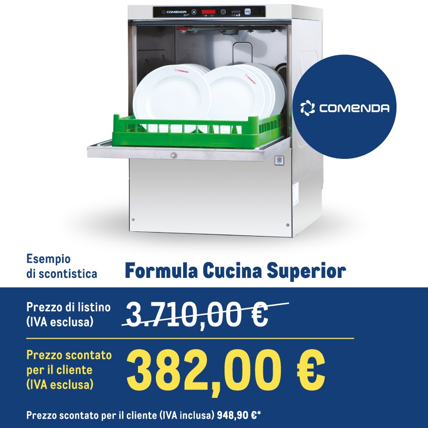 Lavastoviglie a carico frontale PRIME Multipower PF45+ Comenda