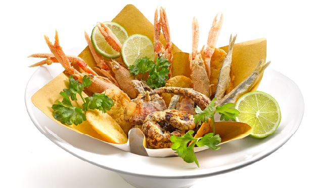 Polpo, panelle, scampi ed alici - ricette pesce