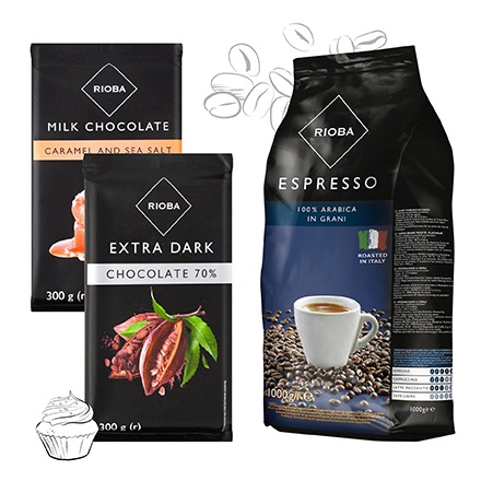 Cafea si ciocolata RIOBA