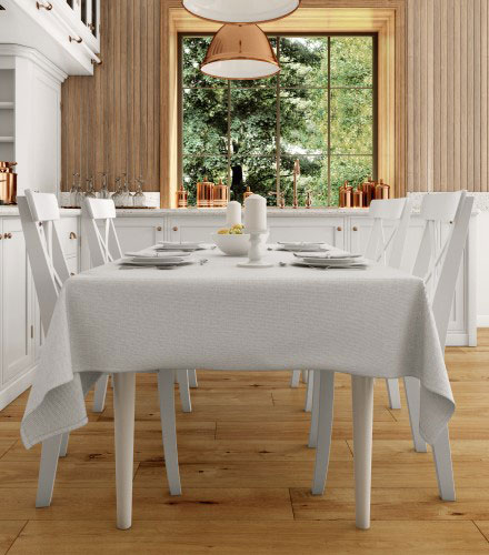 vesela bucatarie masa aranjata