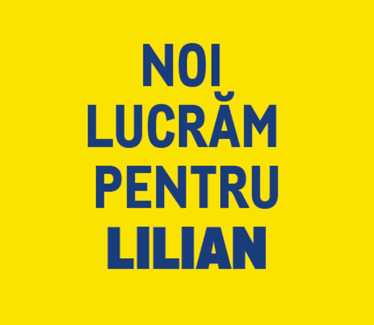 noi lucram pentru lilian