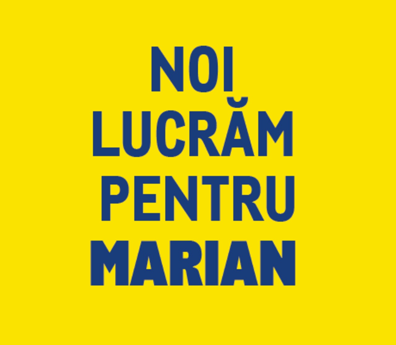 noi lucram pentru marian