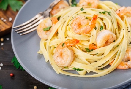 Creveti cu sparanghel