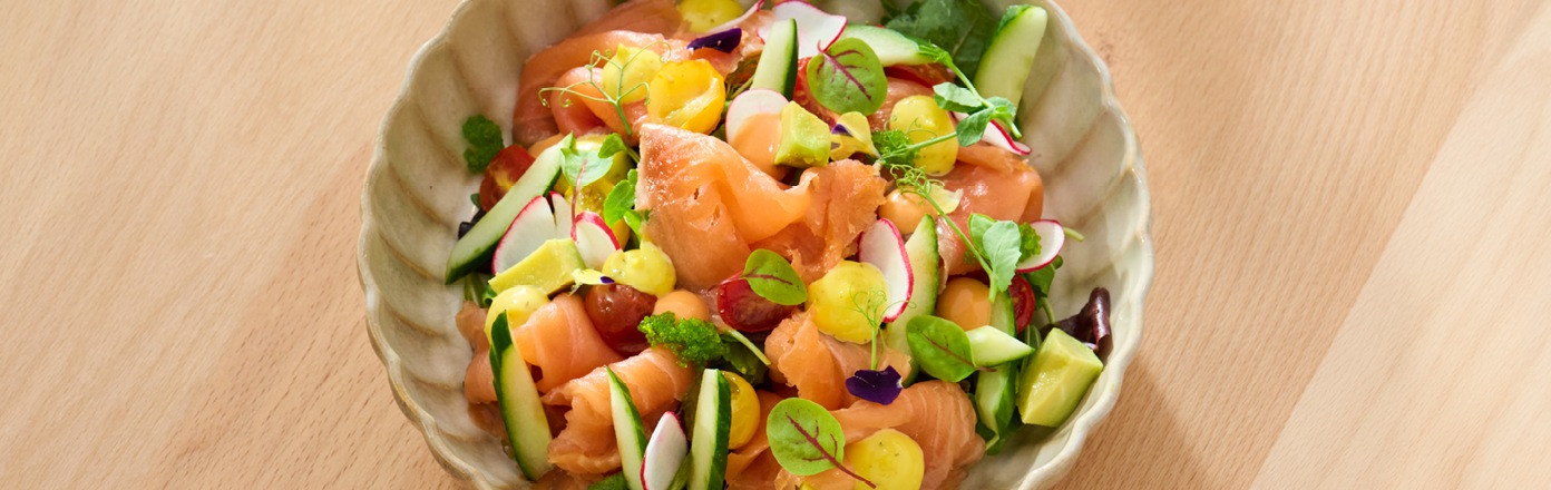 Gerookte zalmsalade