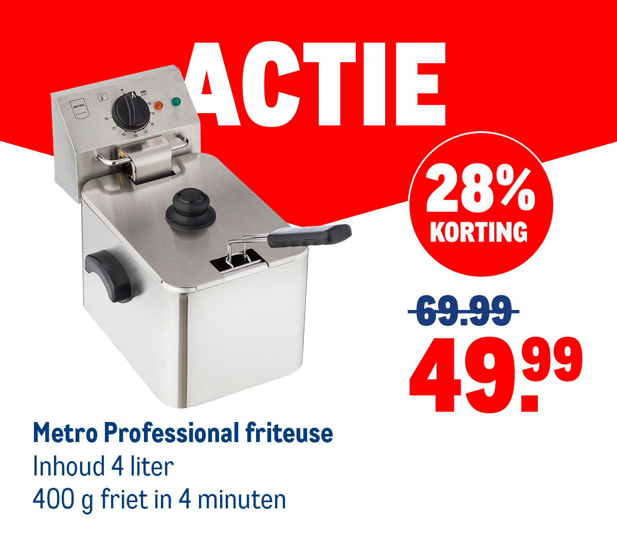 Metro professional friteuse aanbieding