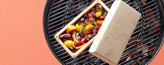 In de Römertopf Brick gegaarde kipfilet