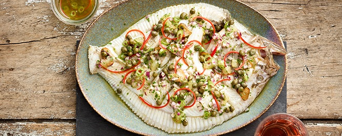 Spannende tarbot van de BBQ  