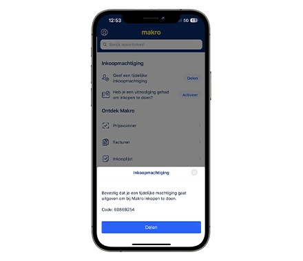 Digital invoice in the METRO app
