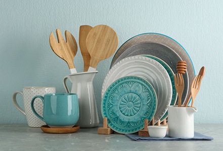 Crockery items with clearance price