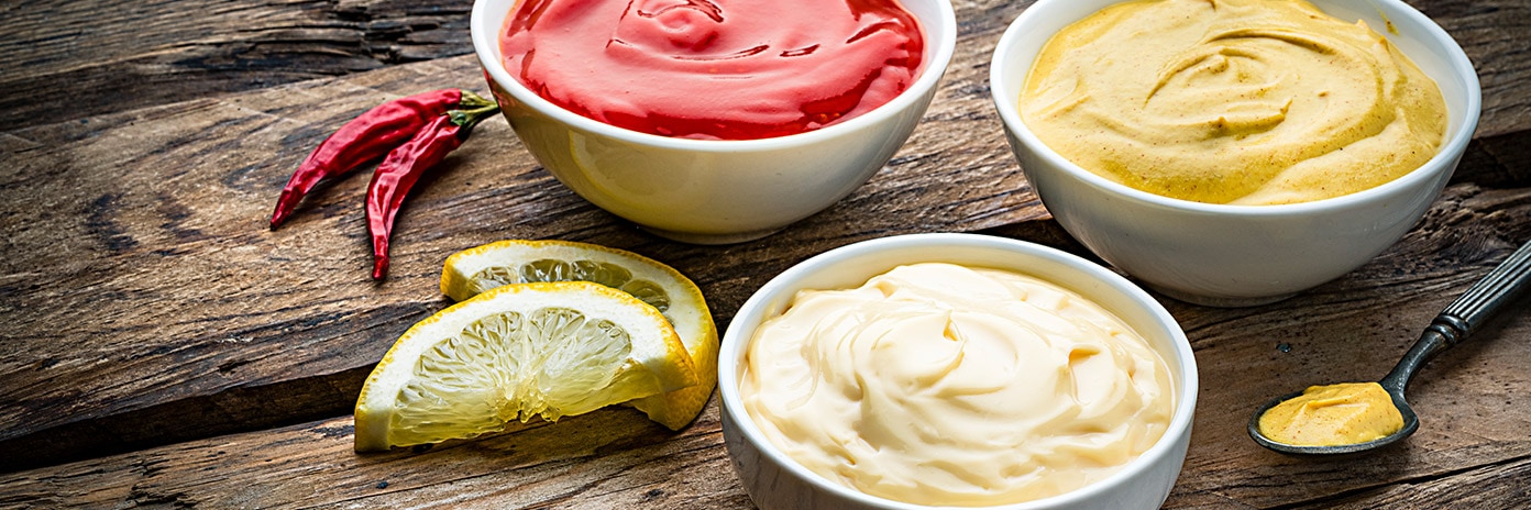 Ketchupy, majonezy, sosy