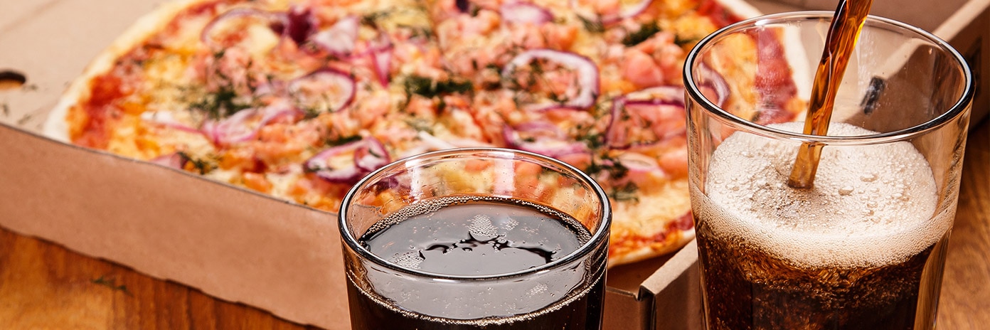 Coca Cola i pizza