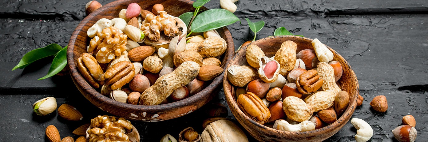 Orzechy nerkowca, ziemne, laskowe i włoskie