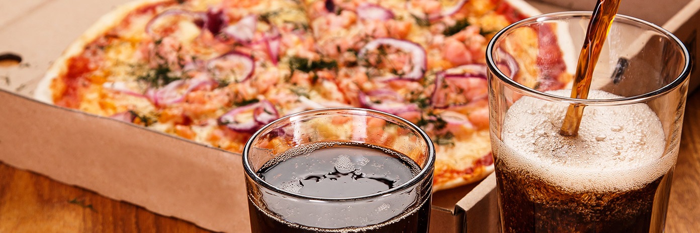 Coca Cola i pizza