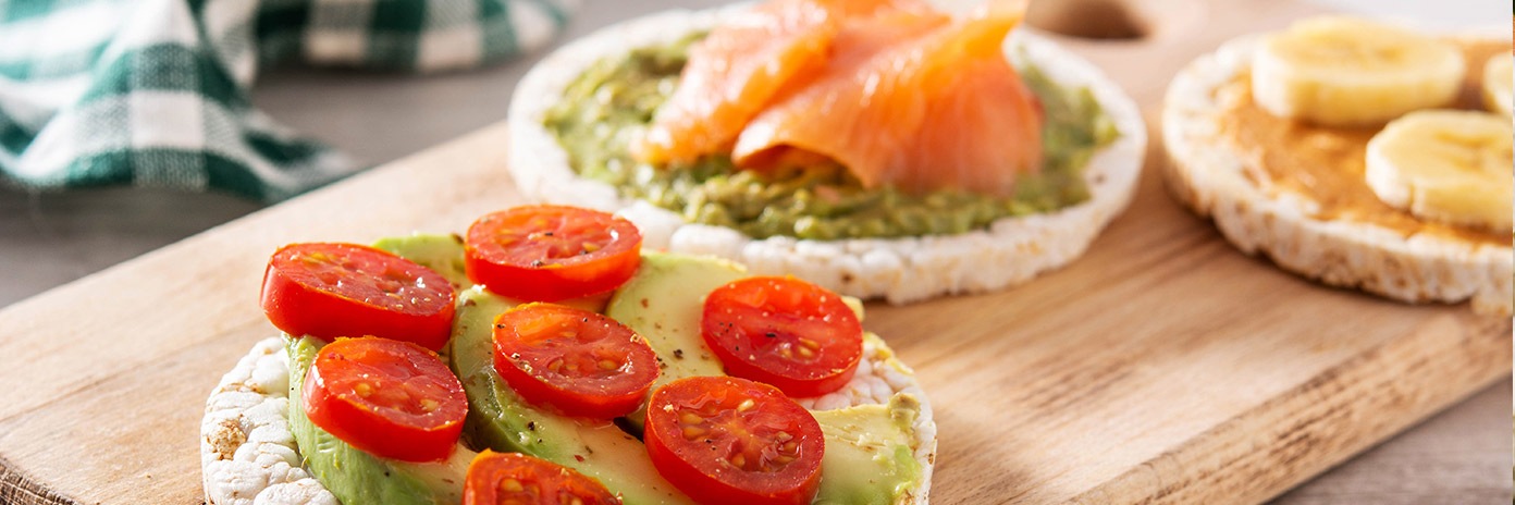 Kanapki z waflami ryżowymi