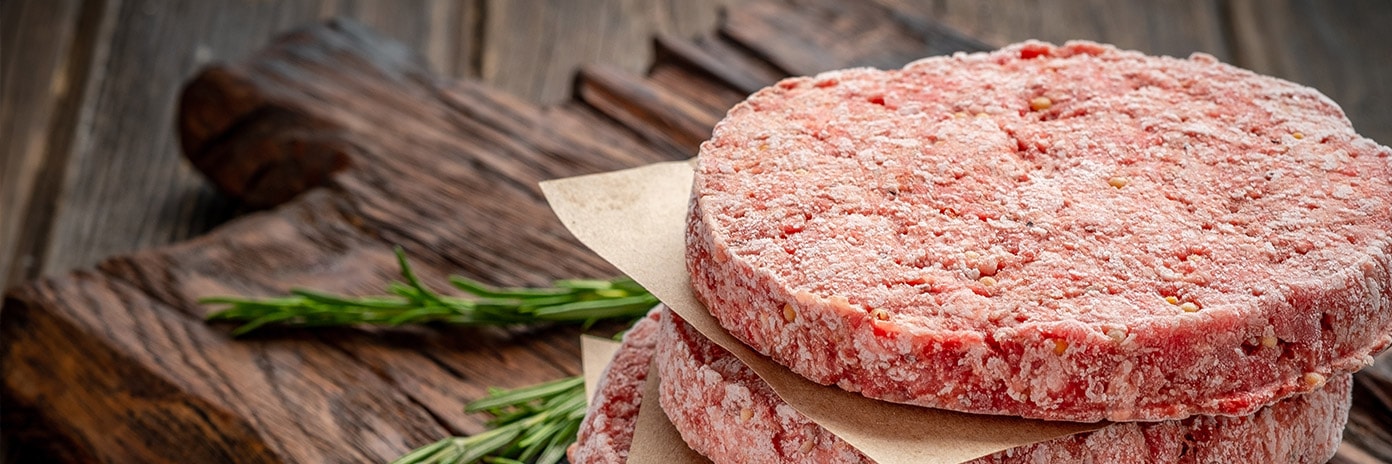 Mięso na burgery mrożone