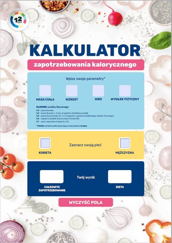 Sprawdź swoje zapotrzebowanie kaloryczne!
