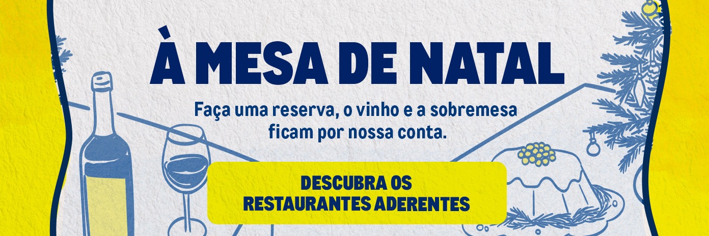 À mesa de Natal