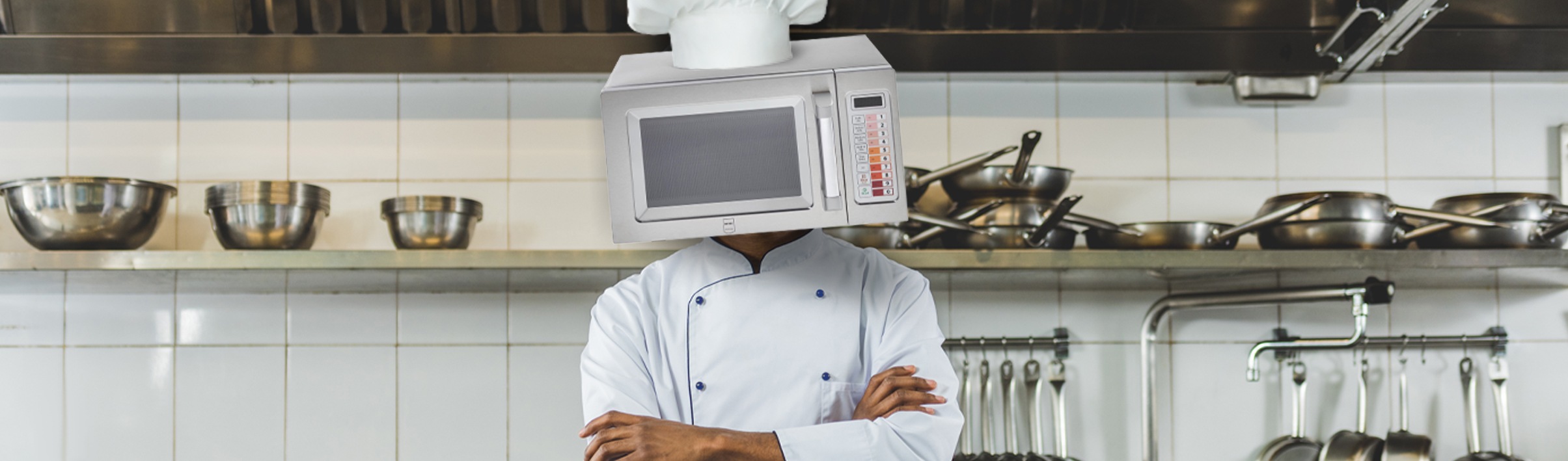 Um makro chef na cozinha