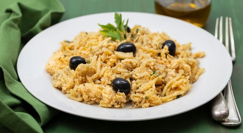 prato de bacalhau à brás