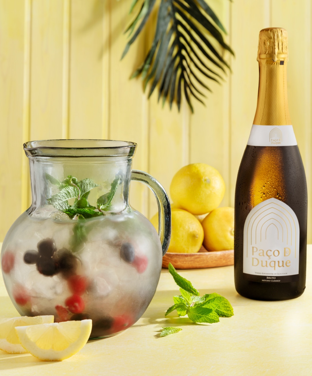 Jarro de sangria de espumante