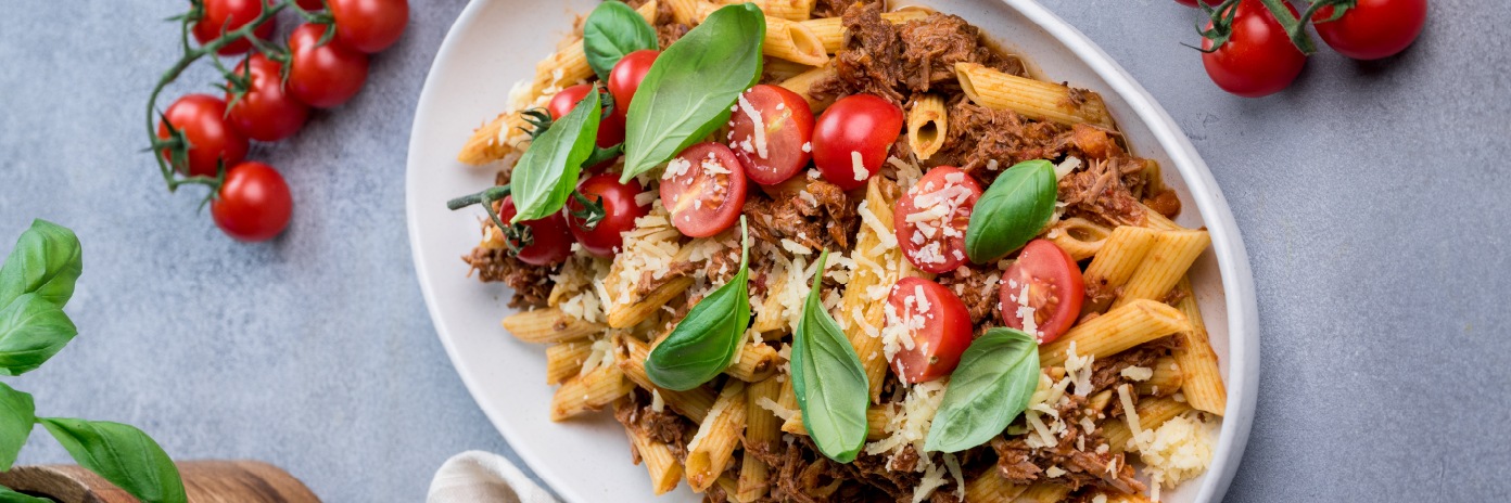PENNE COM RAGU DE ALCATRA DOS AÇORES