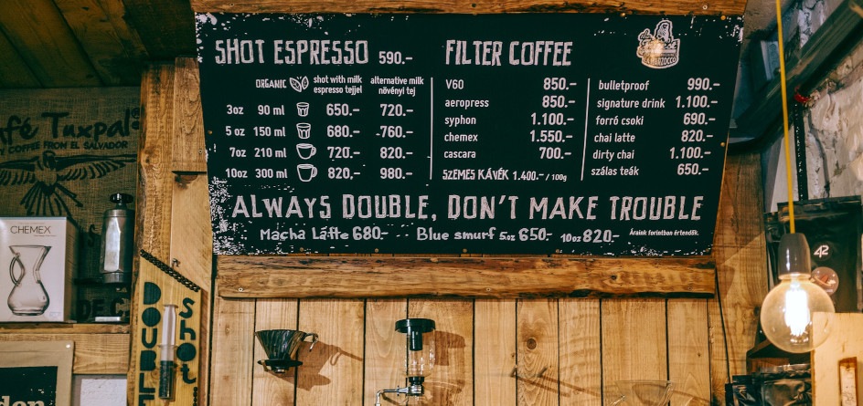 Pricing strategy for bars and restaurants