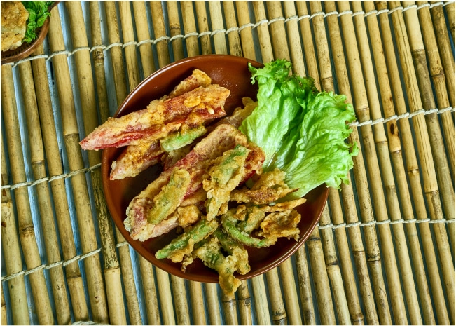 Prato com peixinhos da horta