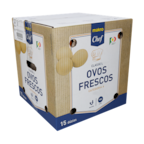 caixa de ovos L 15 dúzias