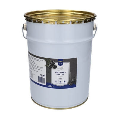 azeitona preta sem caroço 28/32 lata 2.5kg