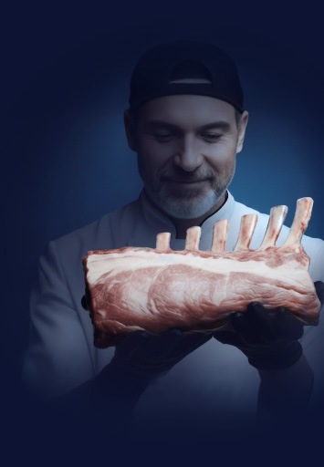 Rack de vițel alb METRO Chef, carne de calitate superioară pentru bucătării profesionale.